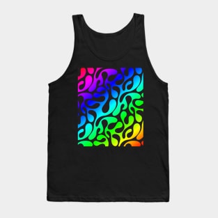 Psychedelic Black Rabbit Tank Top